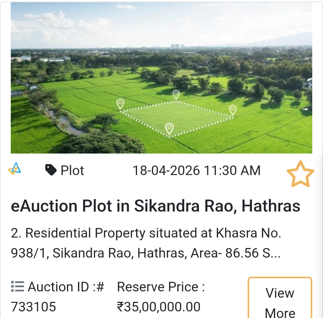 🌱 eAuction Plot in Sikandra Rao, Hathras (Property 2)