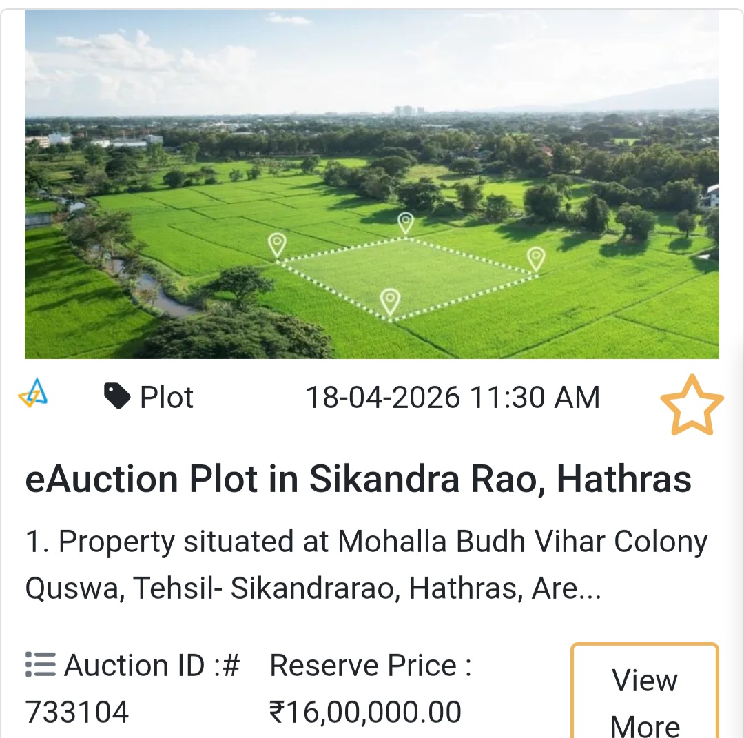 🌍 eAuction Plot in Sikandra Rao, Hathras
