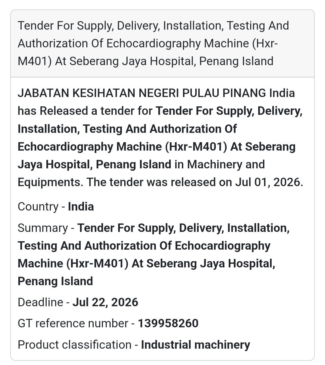🩺 Echocardiography Machine Supply | Penang, Malaysia