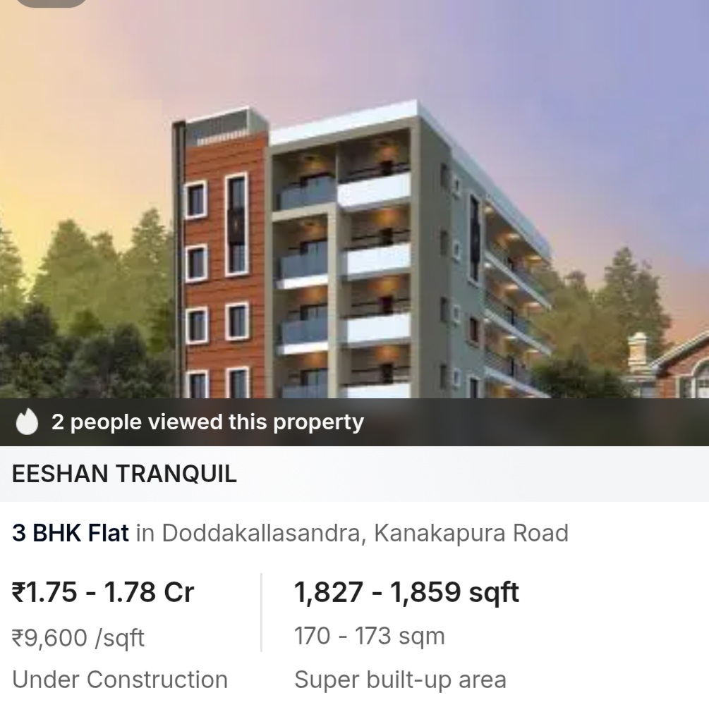 ✨ Eeshan Tranquil – Premium 3 BHK Living on Kanakapura Road ✨