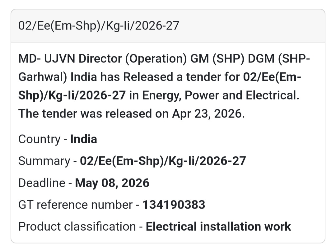 ⚡ Electrical Installation Work