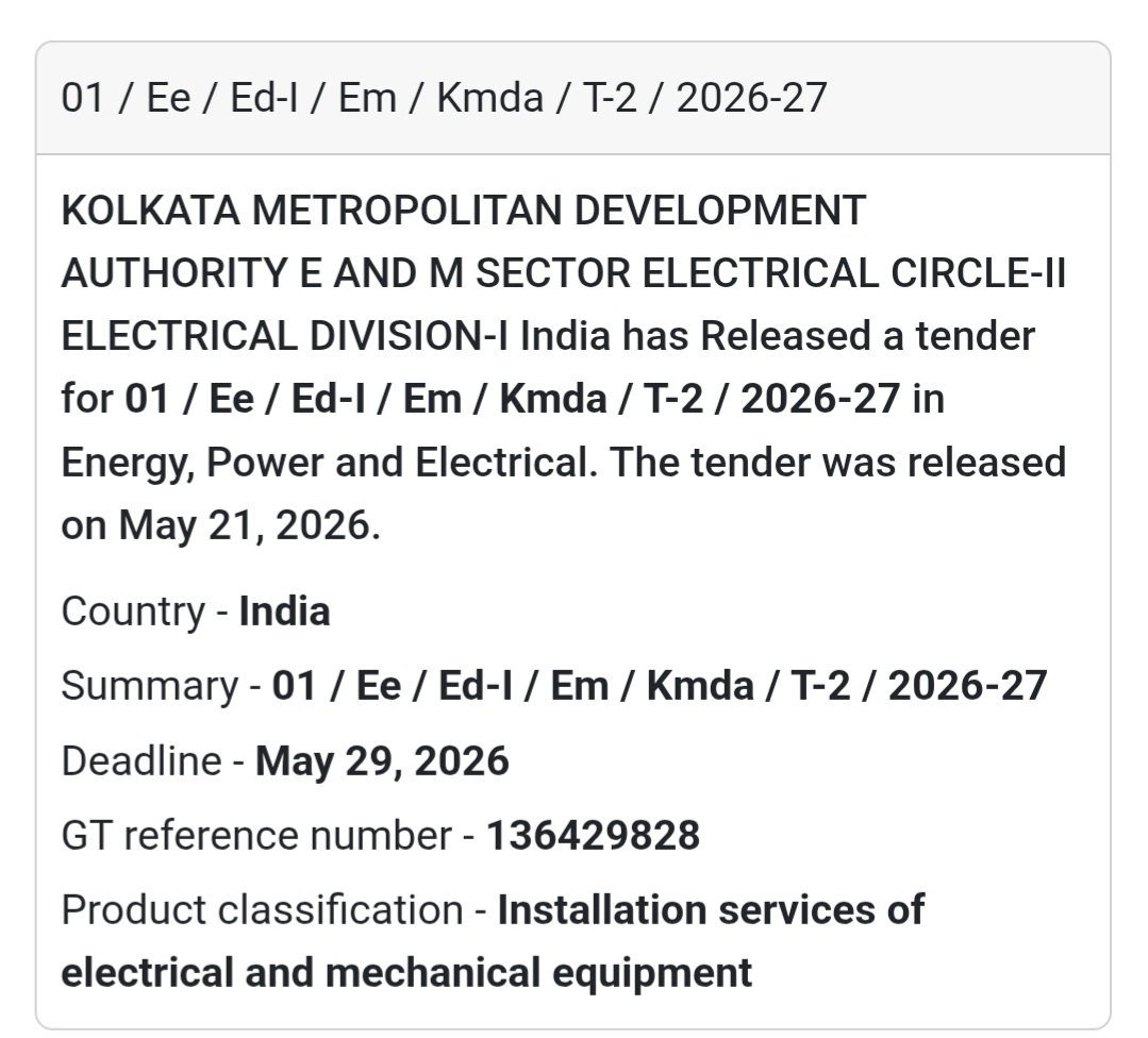 ⚡ Electrical & Mechanical Installation