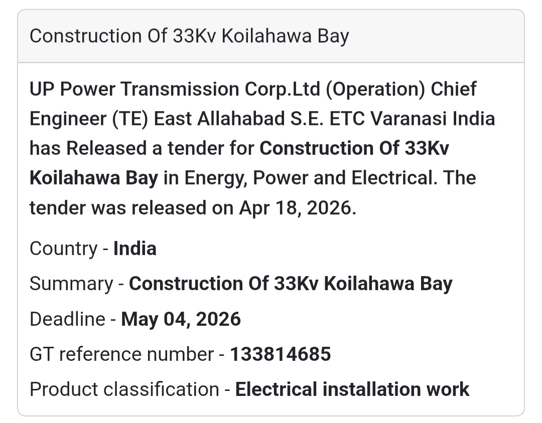 ⚡ Electrical Work – Varanasi