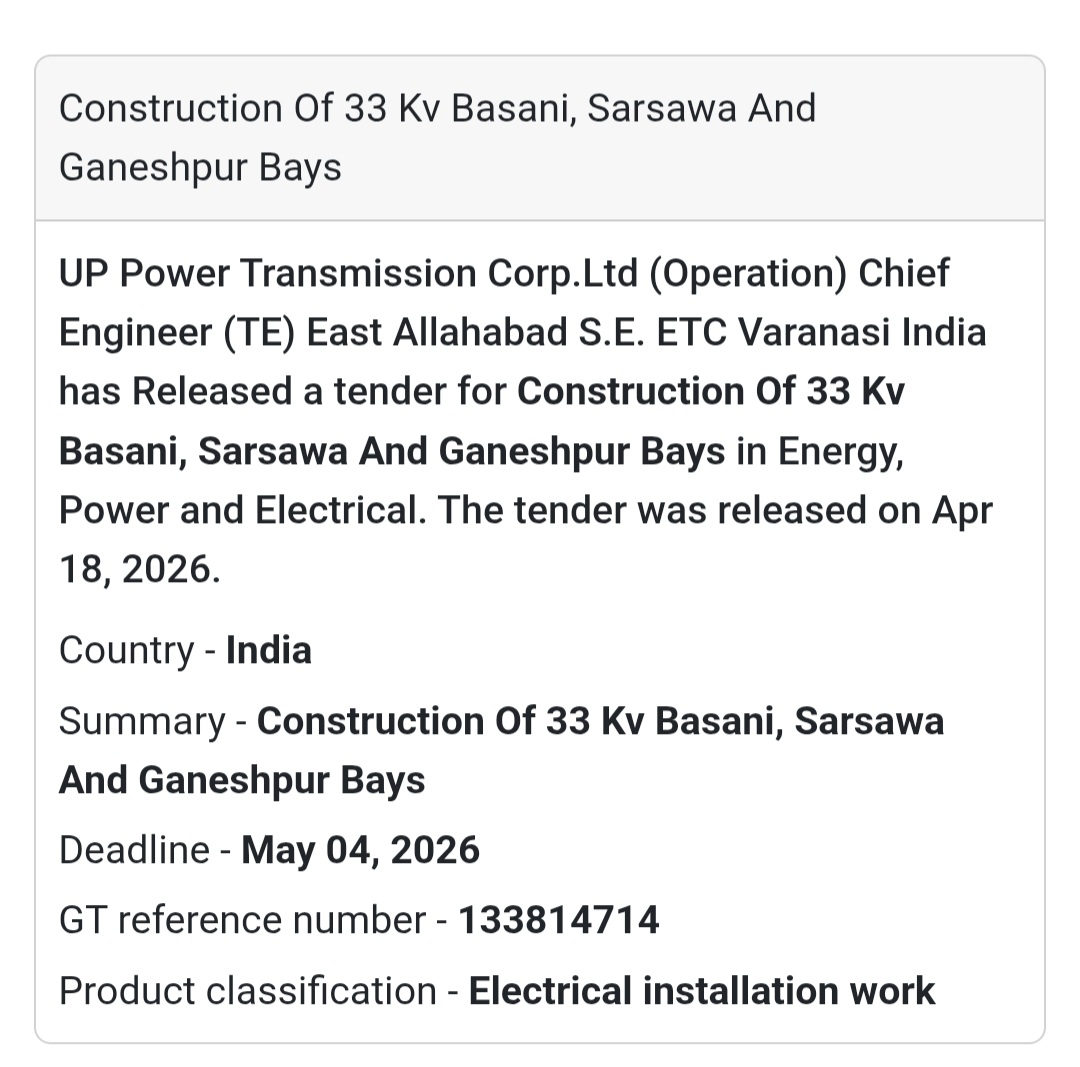 ⚡ Electrical Work – Varanasi