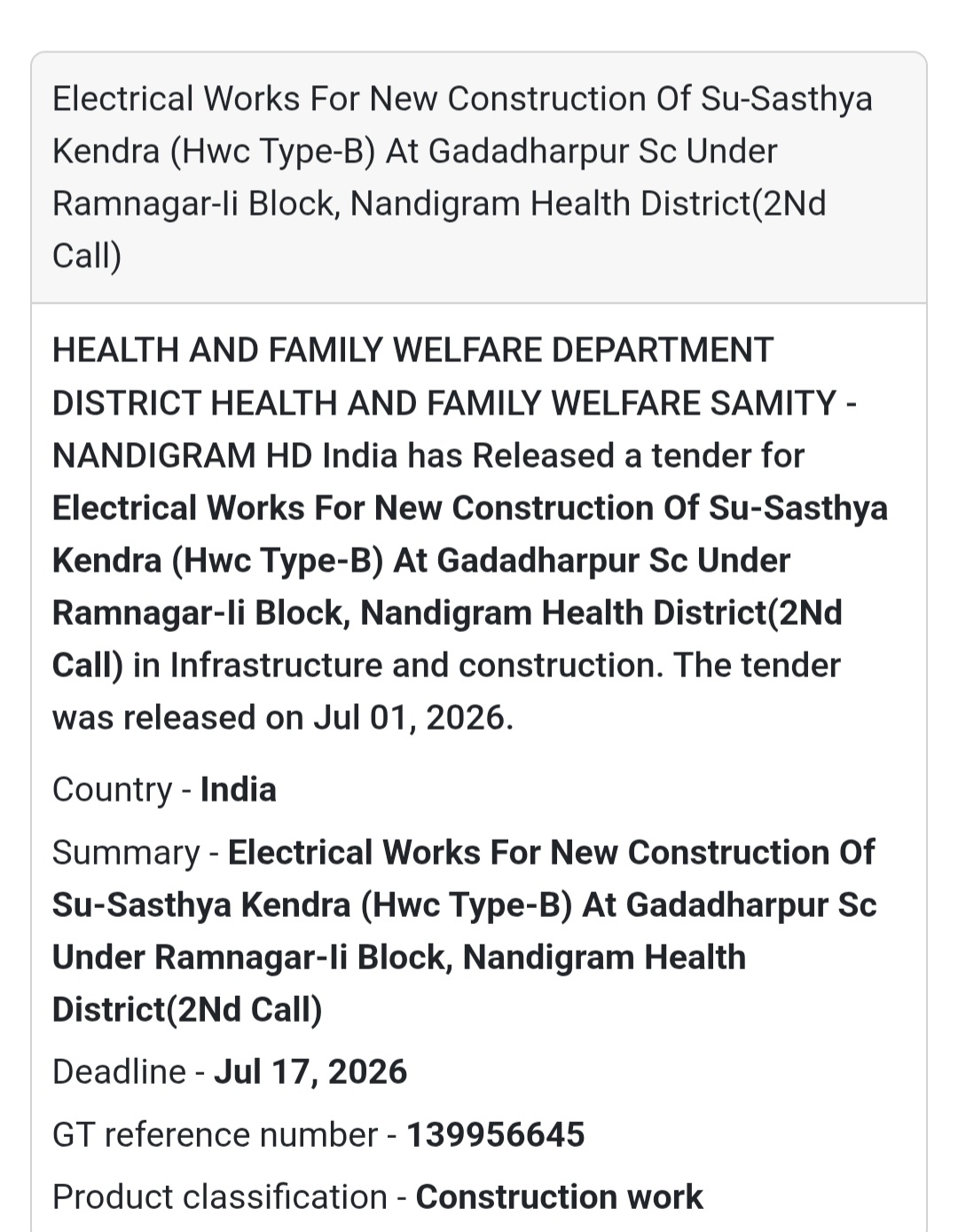 ⚡ Electrical Works for Su-Sasthya Kendra | Gadadharpur, Purba Medinipur