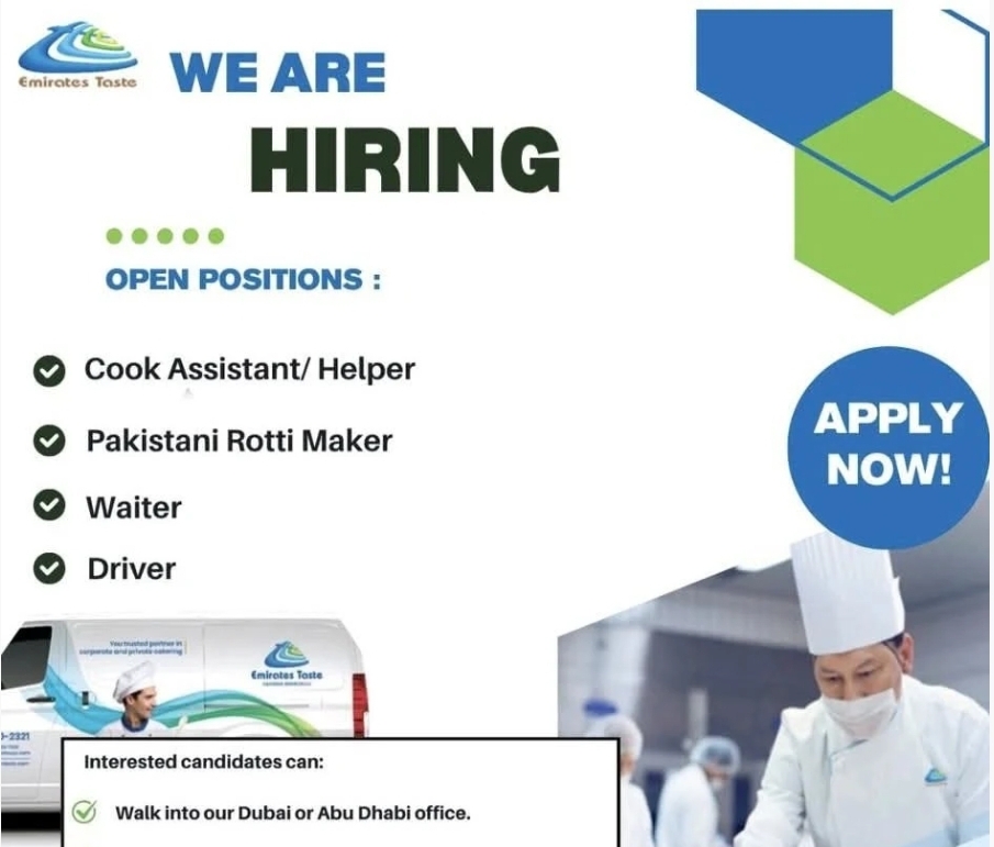 🍽 Emirates Taste Jobs – Dubai & Abu Dhabi
