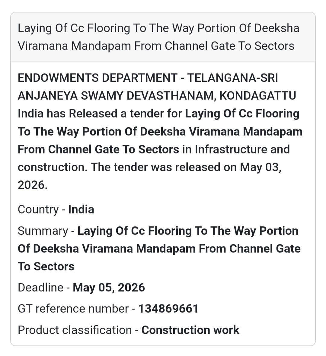 🛕 Endowments Department (Telangana)