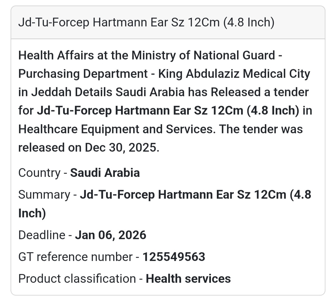 👂 ENT Surgical Instrument Tender
