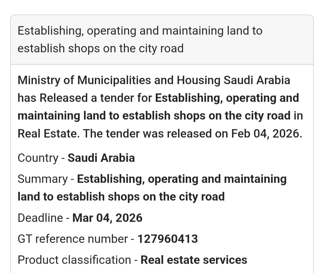Establishing, Operating & Maintaining Land for City Road Shops