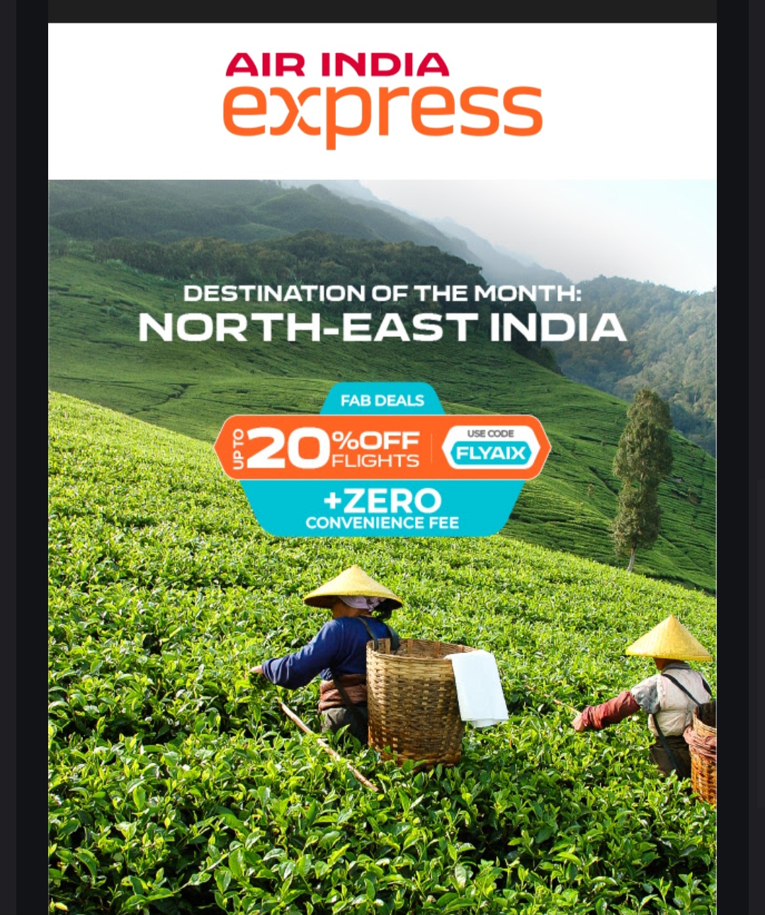 ✈️🌿 Explore North-East India with Air India Express!