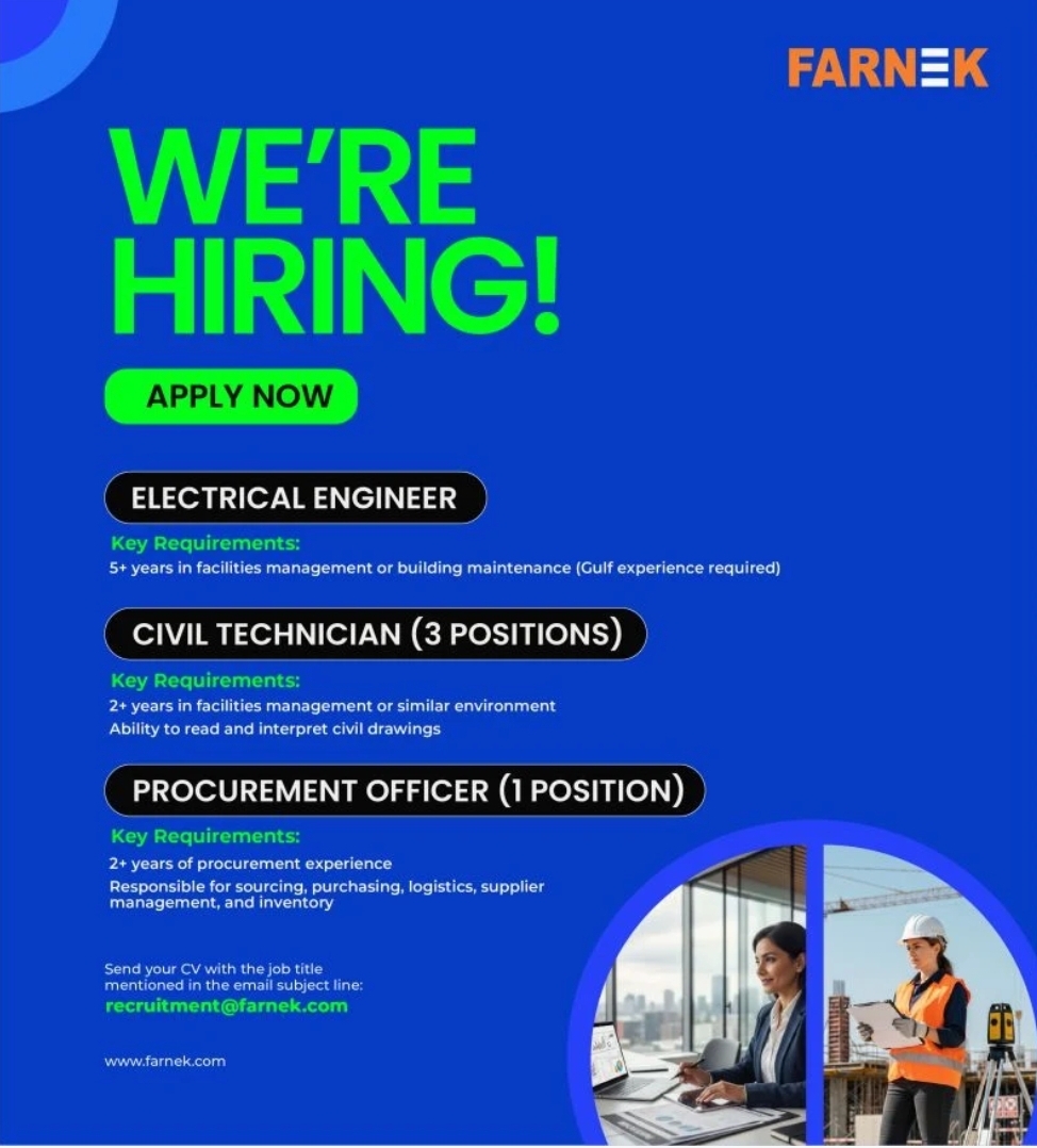🏢 Farnek Recruitment 2026 – Facilities Management Jobs