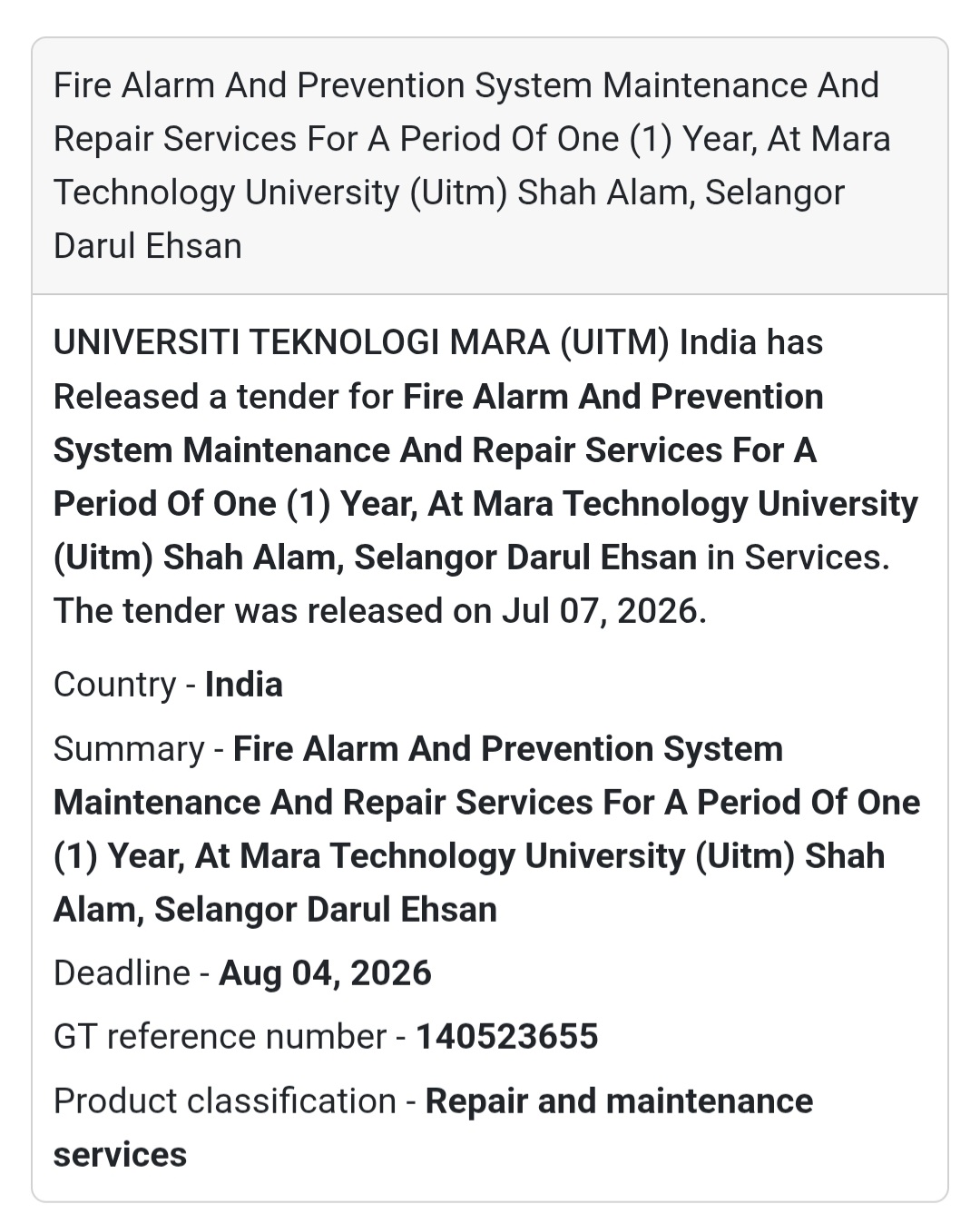 🔥 Fire Alarm System Maintenance & Repair Services | Shah Alam, Selangor, Malaysia