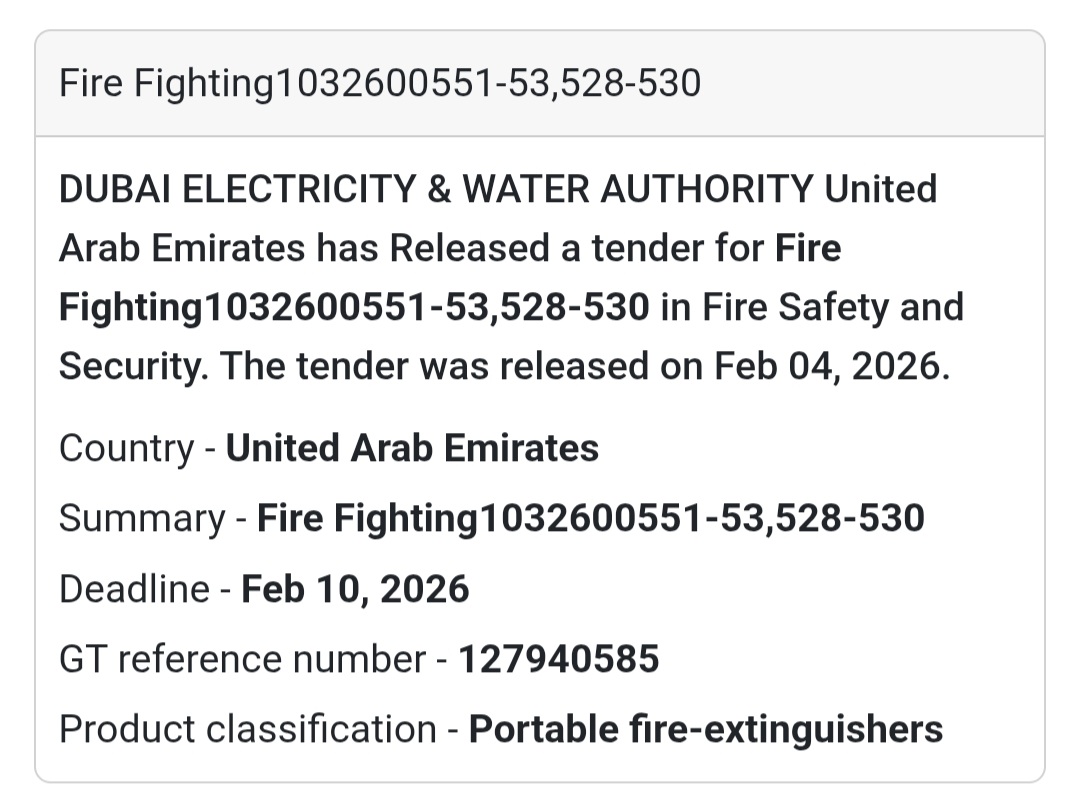 🧯 Fire Fighting Equipment