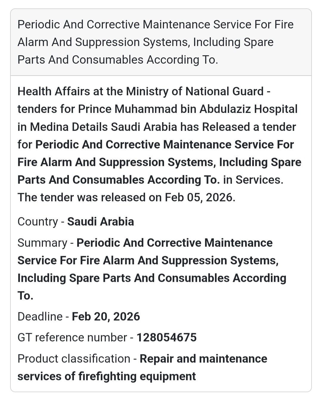 🚨 Fire Safety Maintenance Services