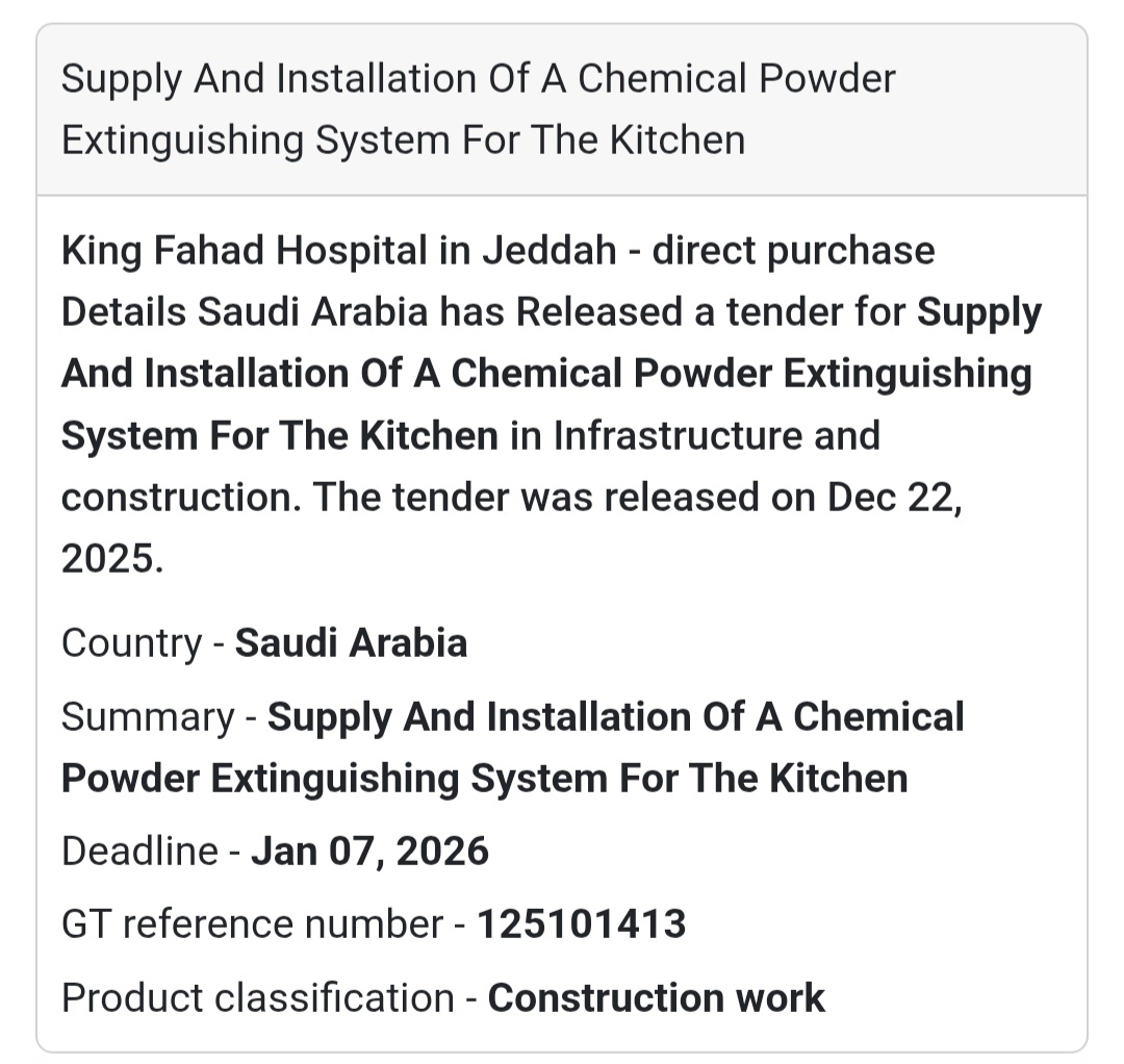 🔥 Fire Safety System Installation – Saudi Arabia 🇸🇦