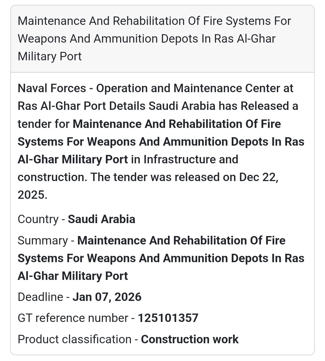 🔥 Fire Safety Systems Maintenance – Saudi Arabia 🇸🇦