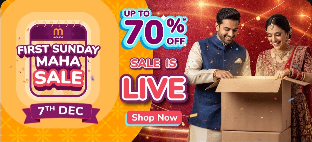 🎉 FIRST SUNDAY MAHA SALE is LIVE! 🛍️