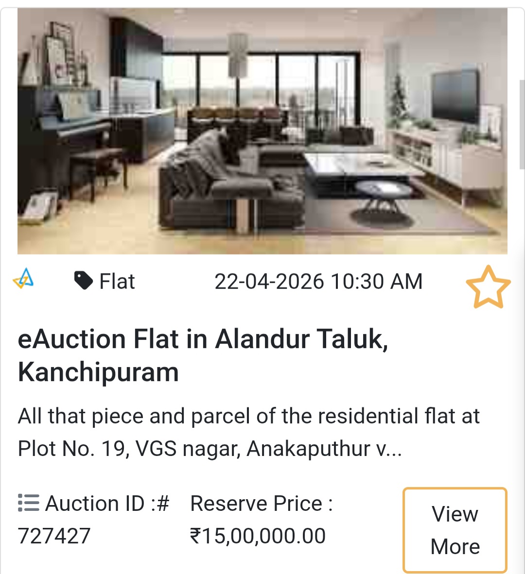 🏢 Flat in Alandur Taluk, Kanchipuram