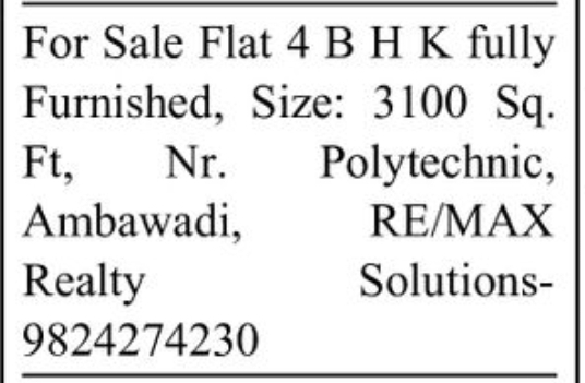 🏡 FOR SALE – 4 BHK Fully Furnished Flat | Ambawadi