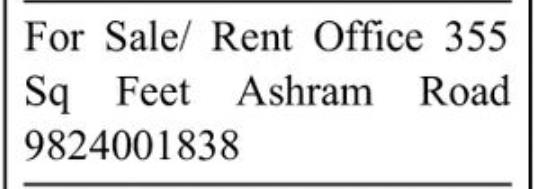 🏢 FOR SALE / RENT | Office Space – Ashram Road