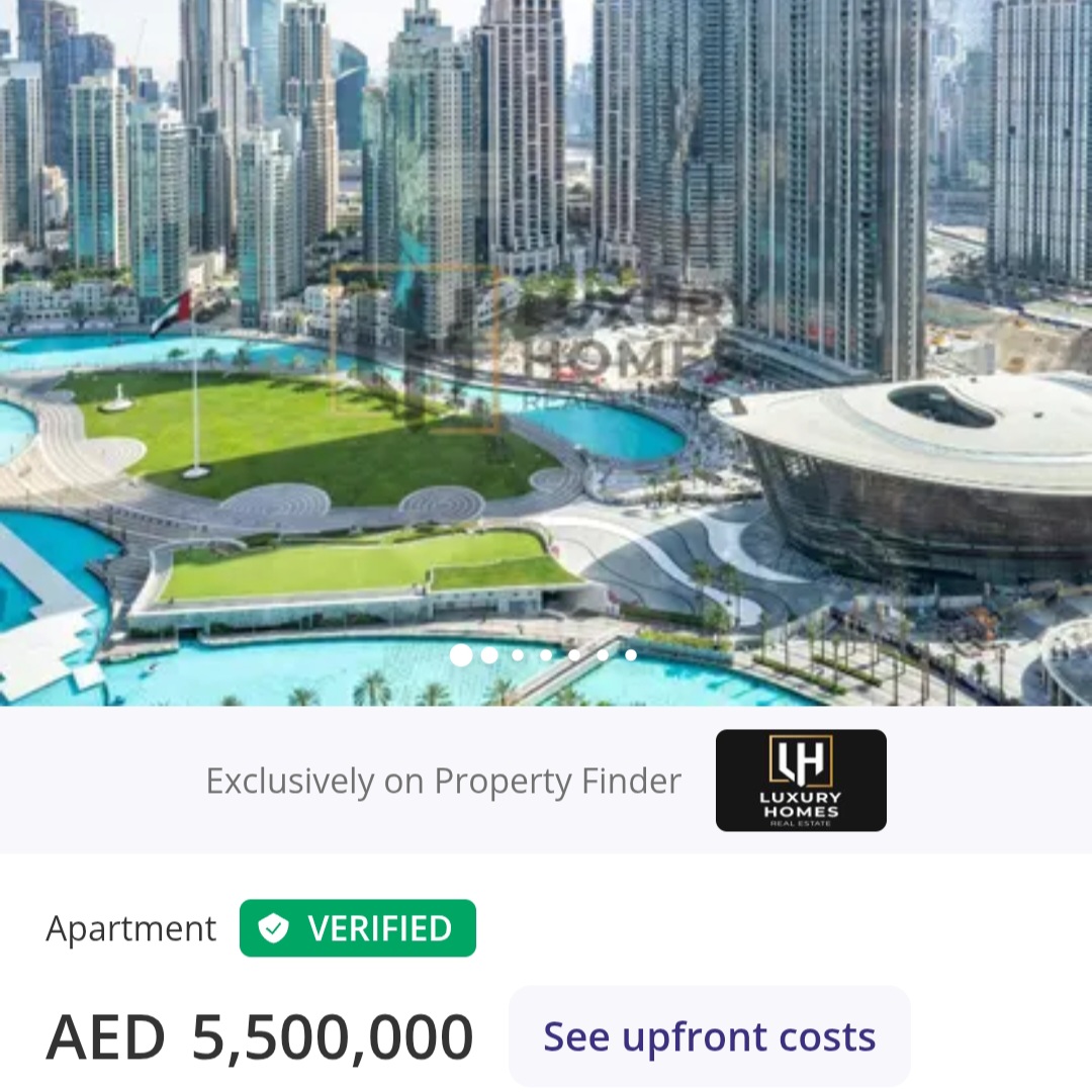 🌊 Fountain View | High Floor | Fully Furnished