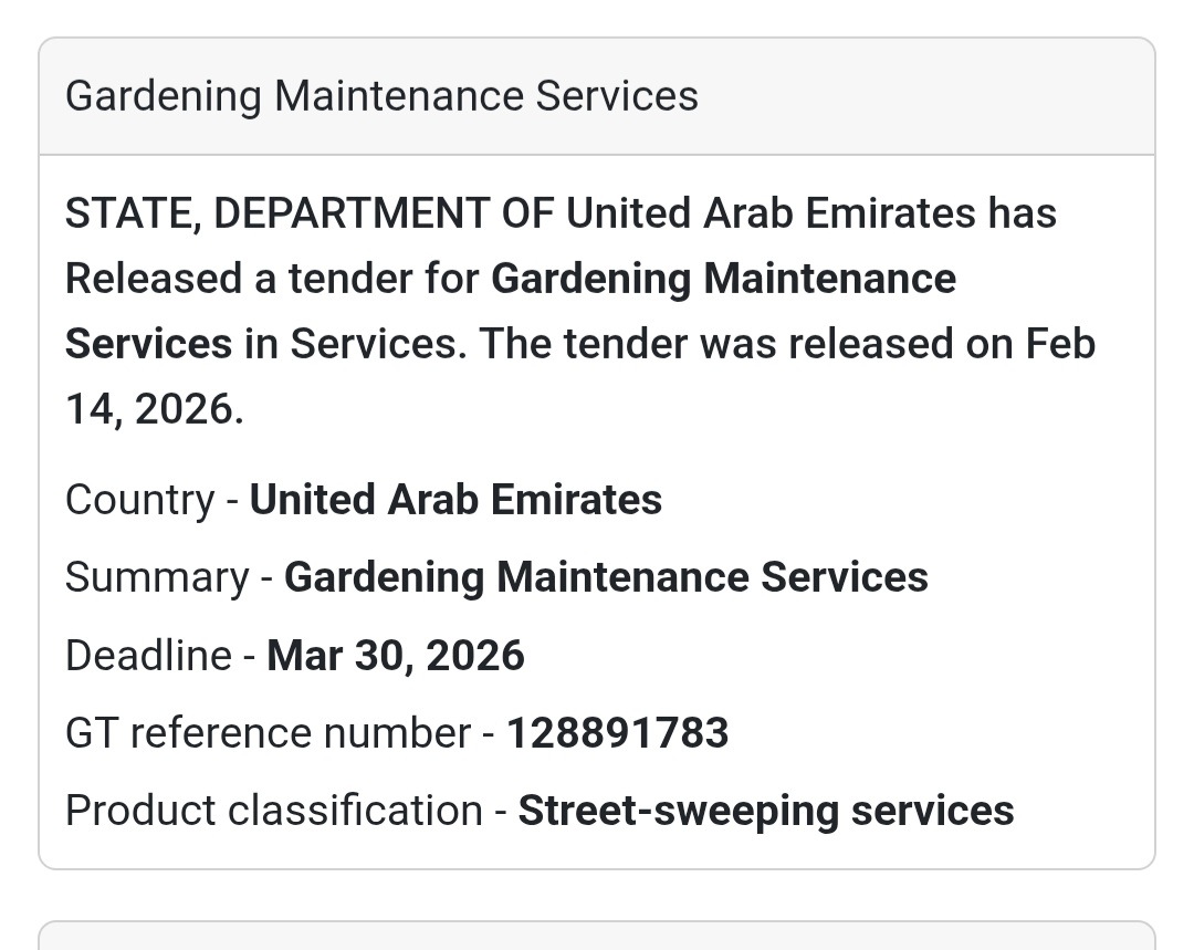 🌿 Gardening Maintenance Services – UAE