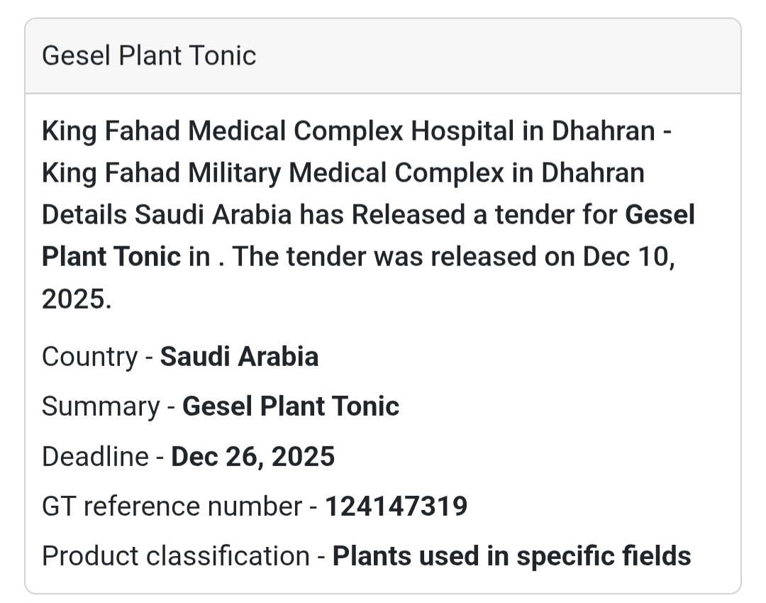 🌿 Gesel Plant Tonic