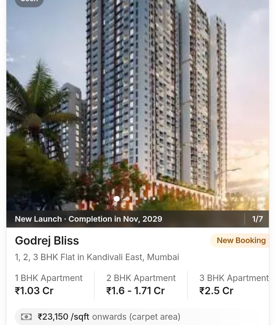 🏙️ Godrej Bliss – Kandivali East, Mumbai
