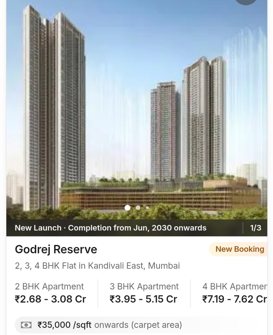 🏡 Godrej Reserve – Premium Residences in Kandivali East, Mumbai