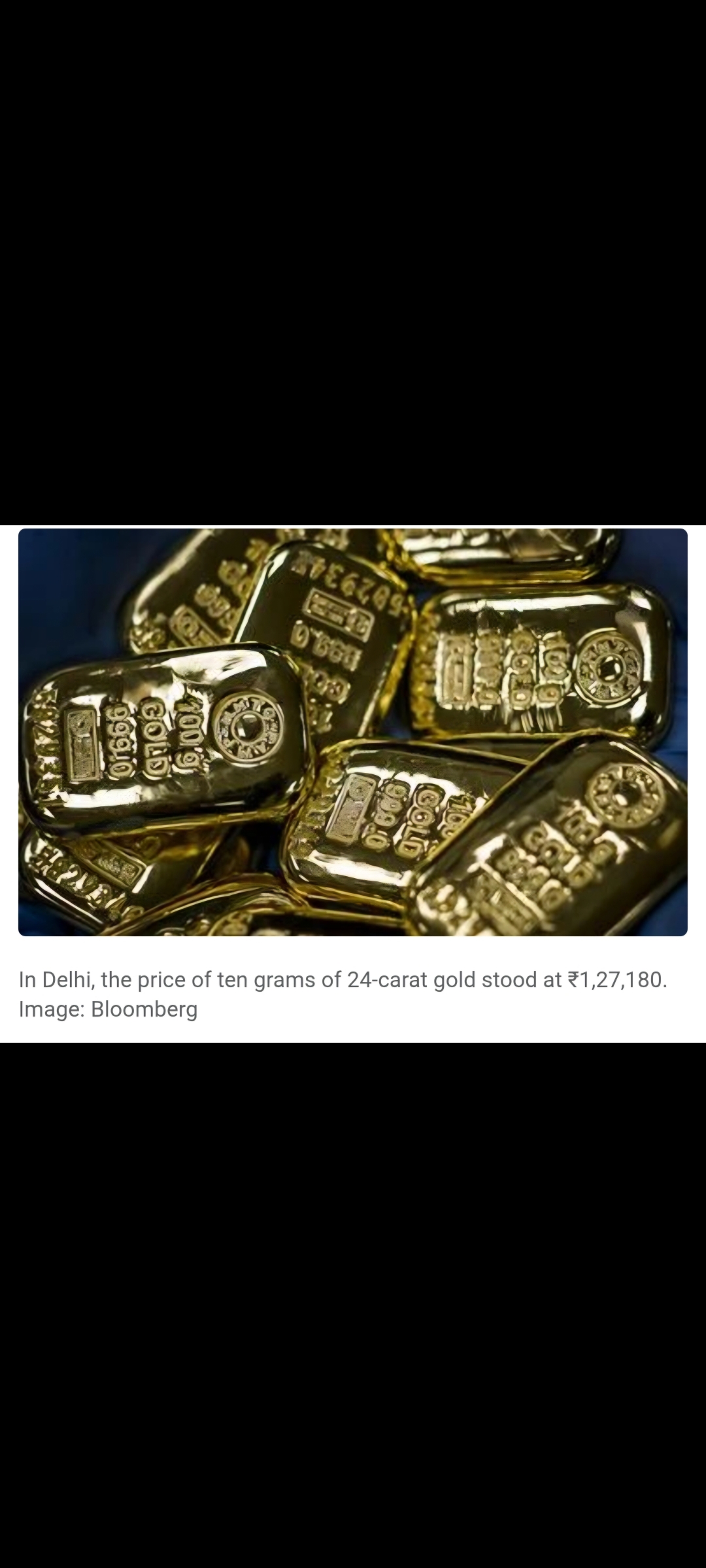Gold rate drops in india