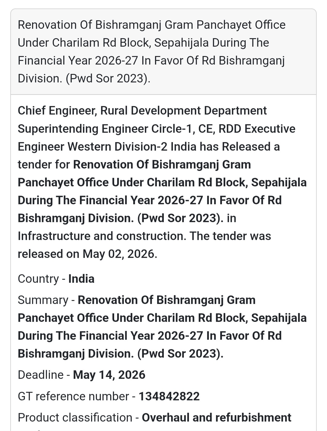 🏫 Gram Panchayat Office Renovation