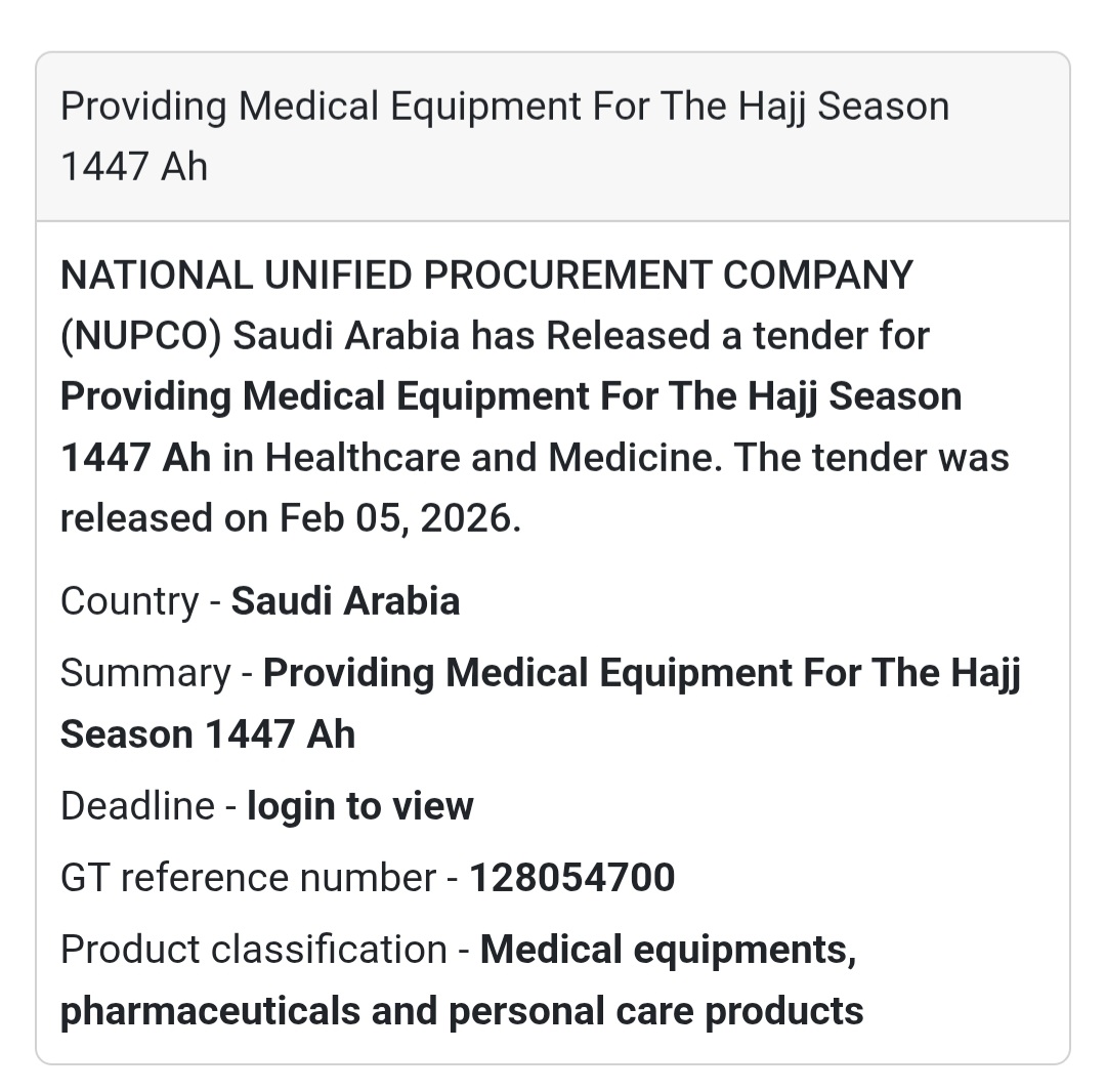 🕋 Hajj Healthcare Equipment