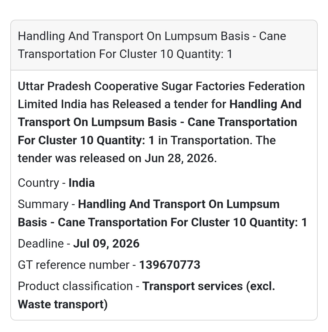 🚜 Handling & Transport of Cane – Cluster 10 | India 🇮🇳