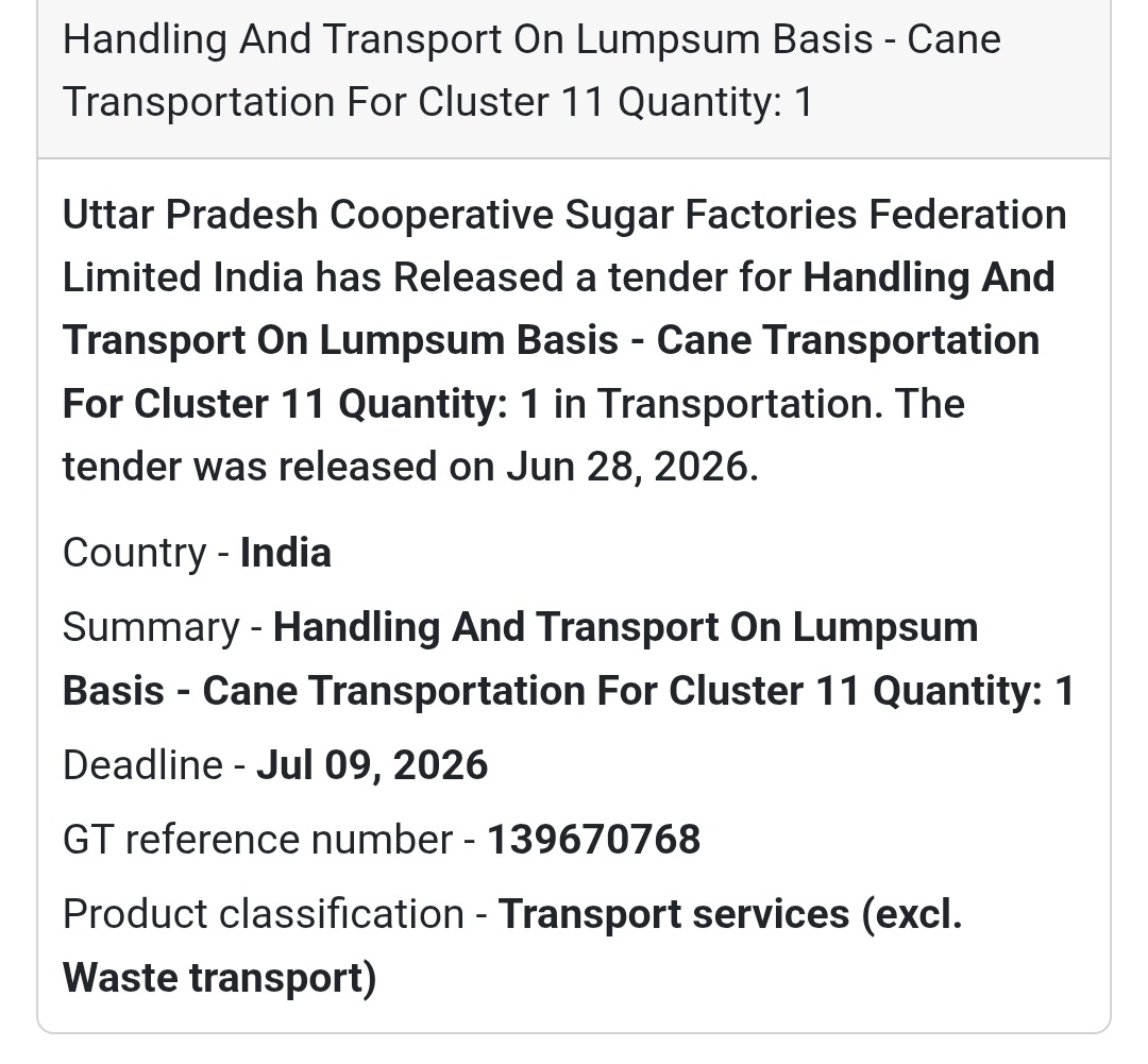🚜 Handling & Transport of Cane – Cluster 11 | India 🇮🇳