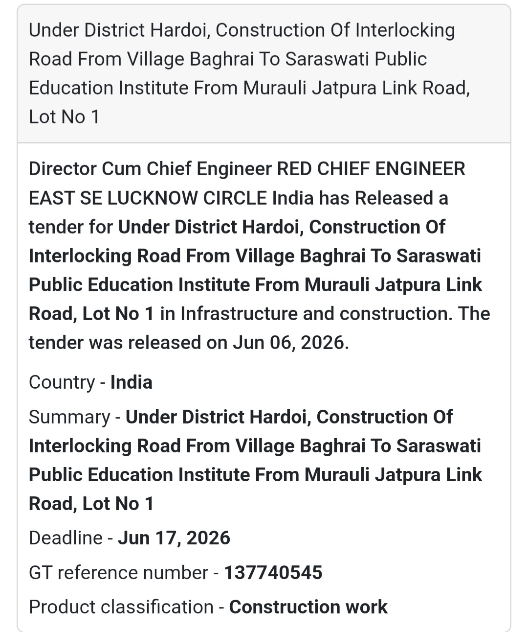 🛣️ Hardoi, Uttar Pradesh | Interlocking Road Construction
