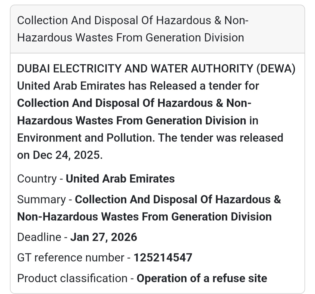 ☣️ Hazardous & Non-Hazardous Waste Disposal | UAE 🇦🇪