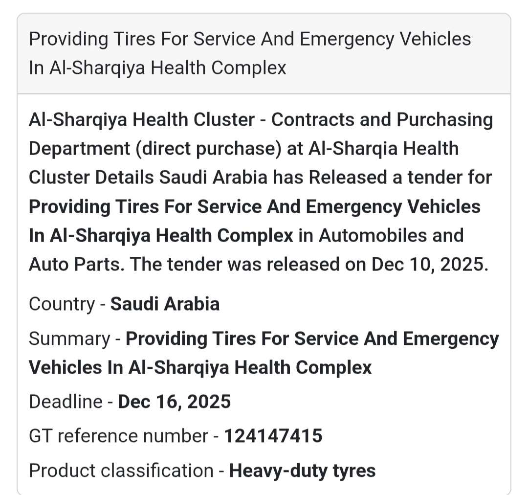 🚑 Heavy-Duty Tires for Service & Emergency Vehicles