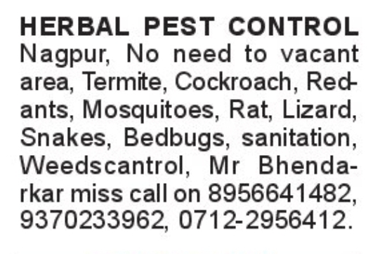 🌿 Herbal Pest Control Services