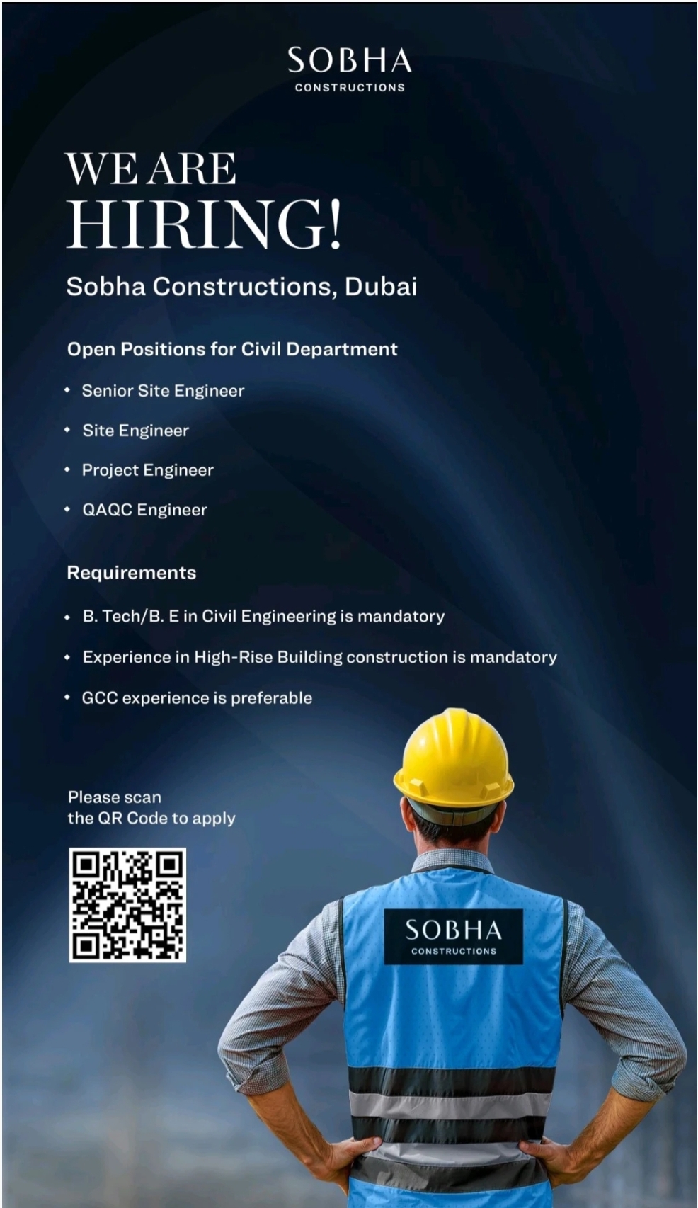 🚧 HIRING ALERT – CIVIL ENGINEERS | DUBAI 🚧