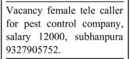 💼 Hiring – Female Telecaller