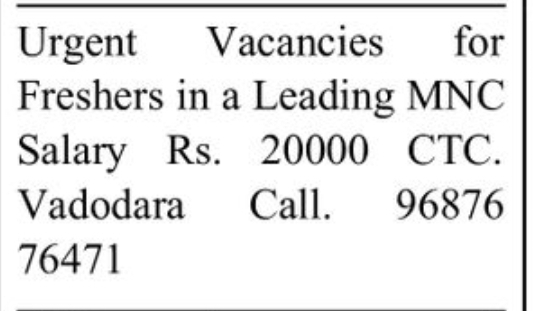 📢 HIRING | Freshers