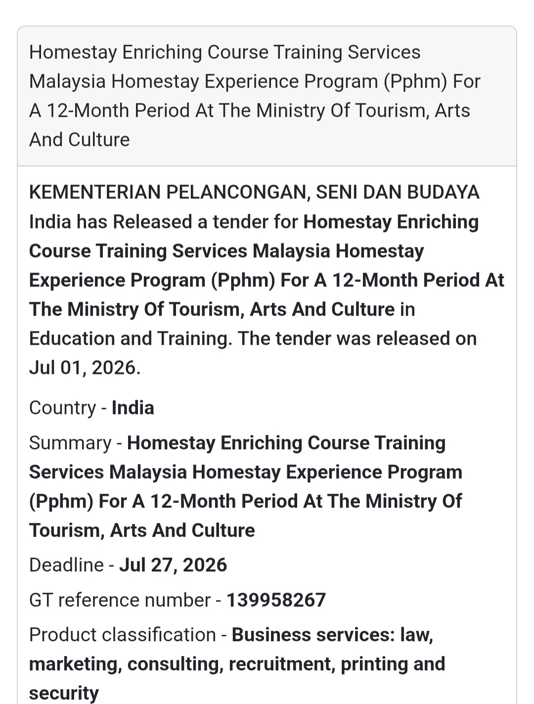🏡 Homestay Training Services | Malaysia