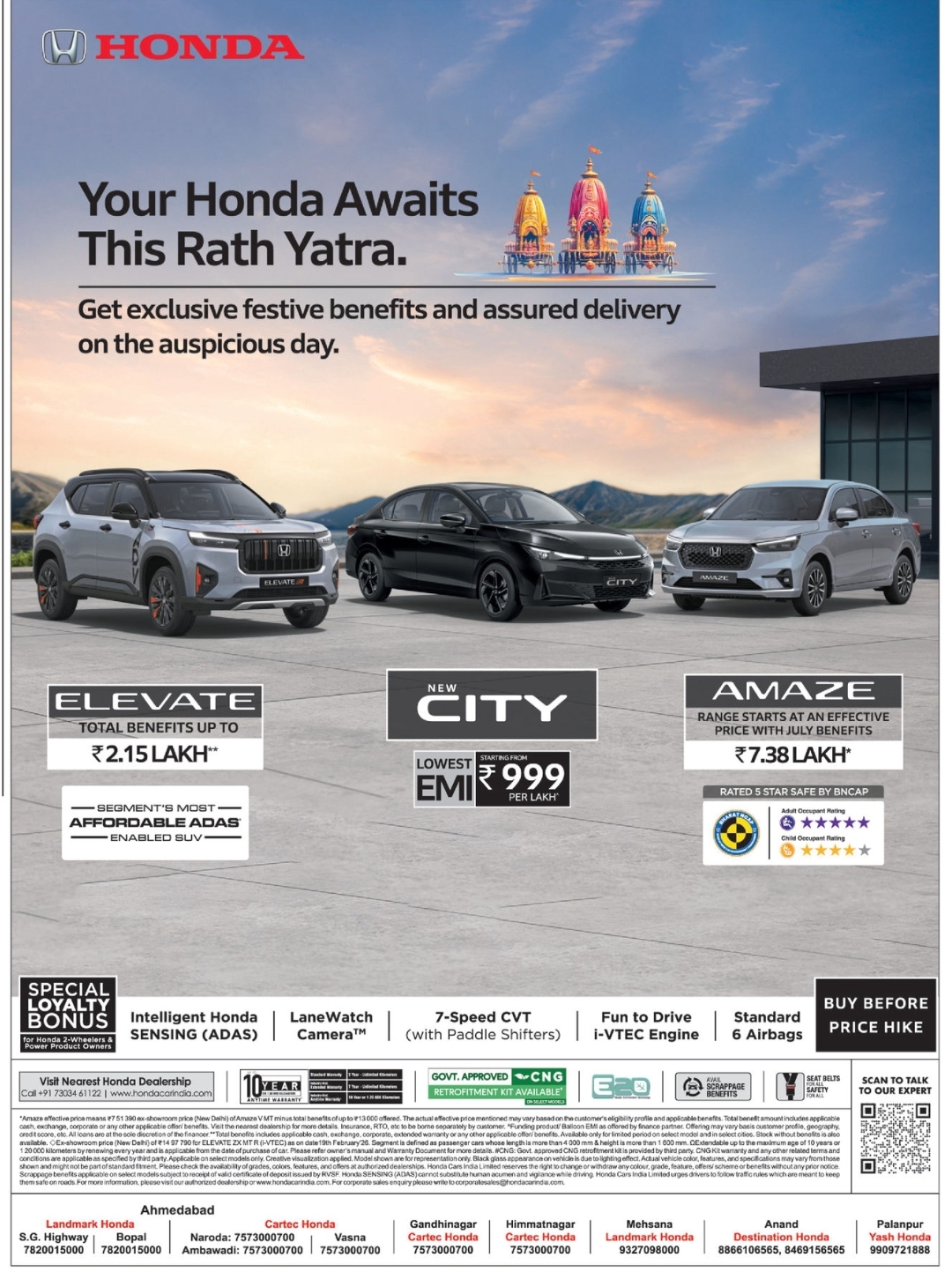 🚗 Honda Festive Offers