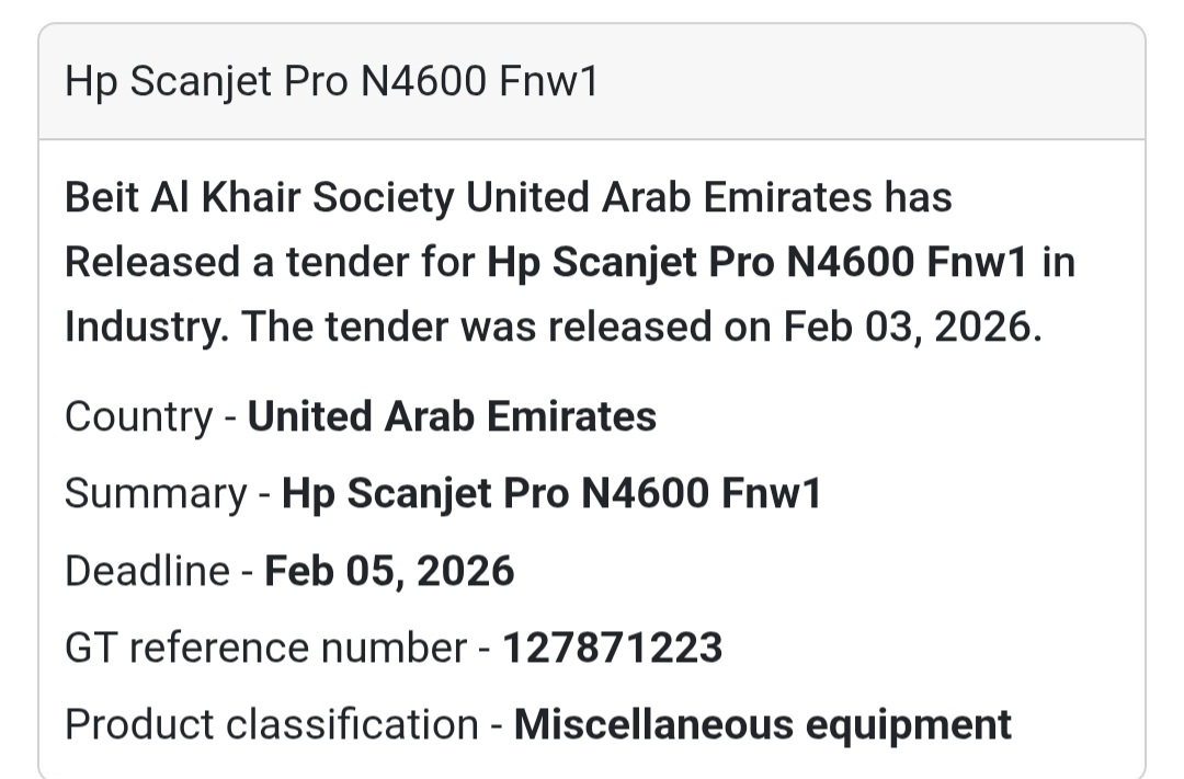 🖨️ HP Scanjet Pro N4600 FNW1 Office Equipment | UAE 🇦🇪