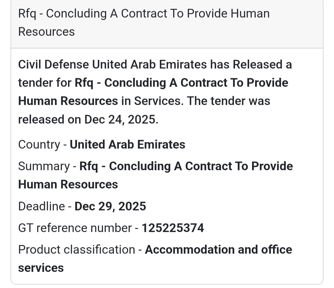 👷 Human Resources Services | UAE 🇦🇪