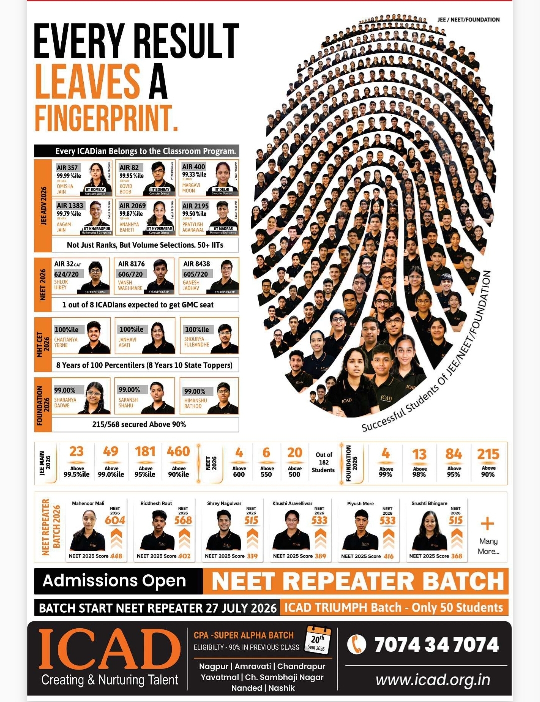 🎯 ICAD Results & Admissions Open
