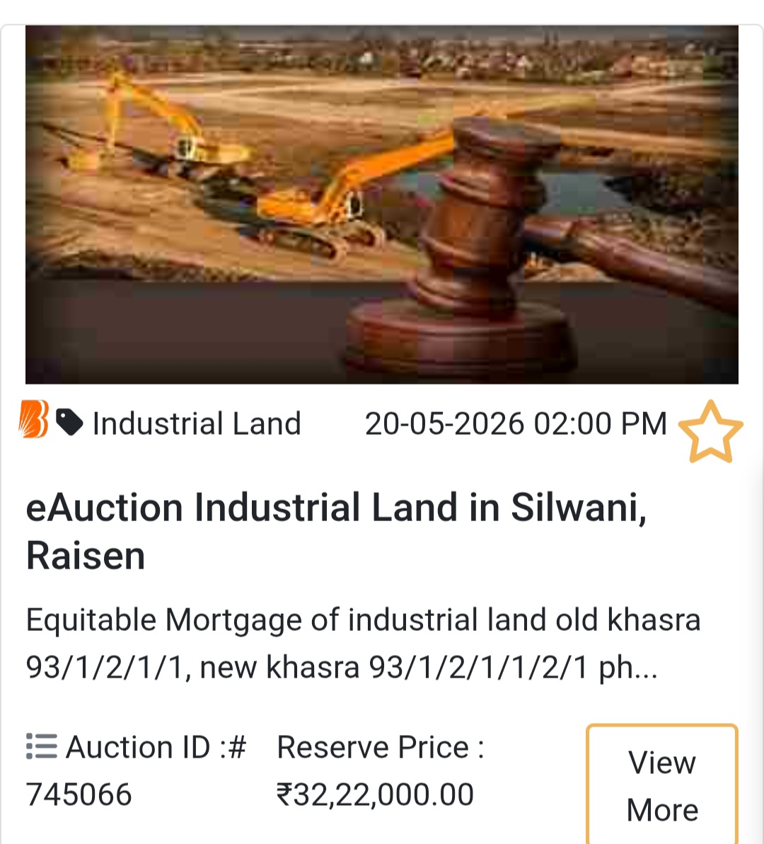 🏭 Industrial Land in Silwani, Raisen