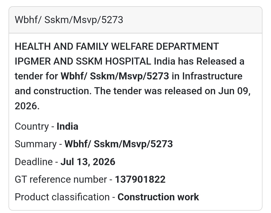 🏥 Infrastructure Development Work at SSKM Hospital | 📍 Kolkata, West Bengal