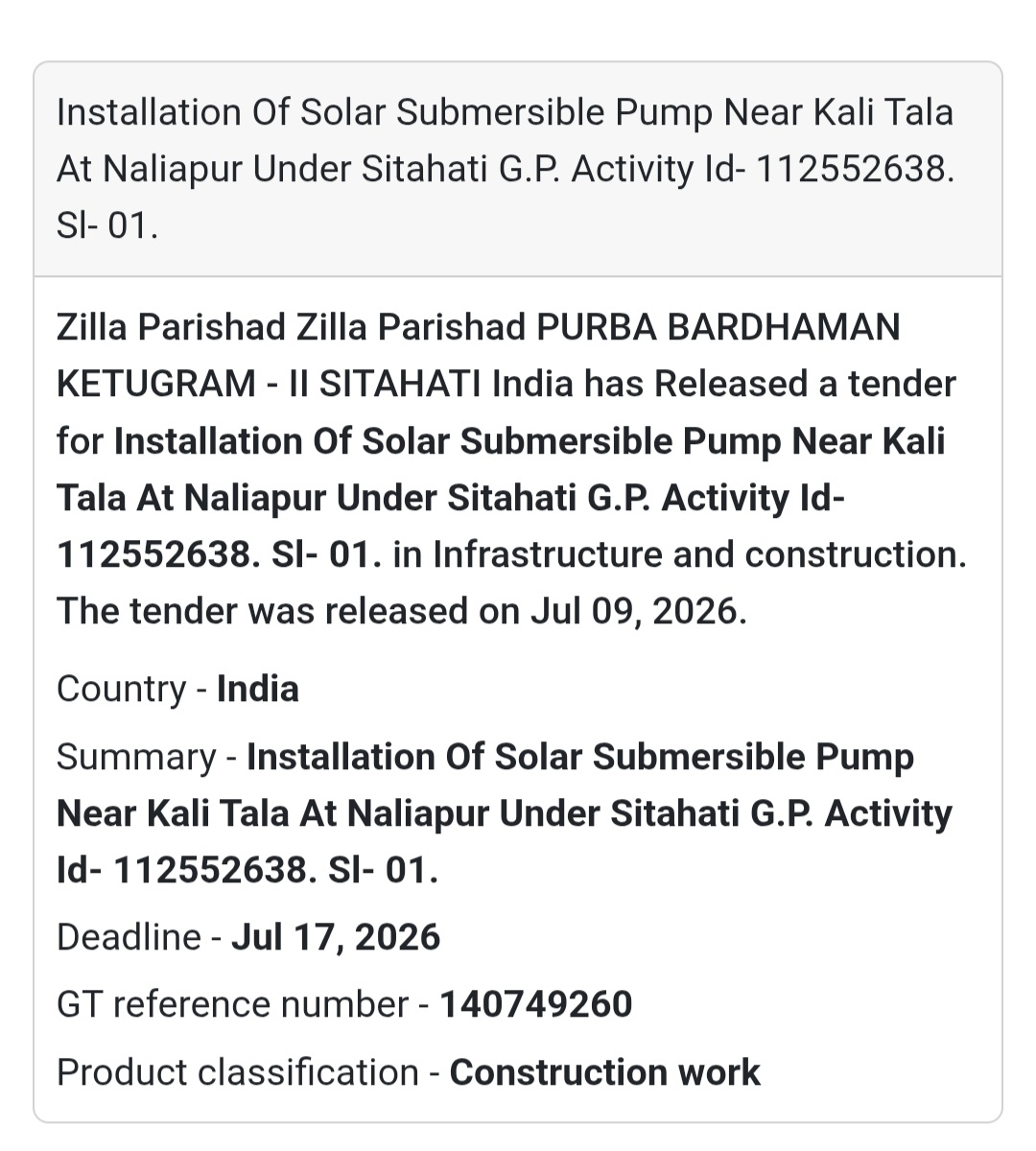 ☀️ Installation of Solar Submersible Pump | 📍Naliapur, Purba Bardhaman