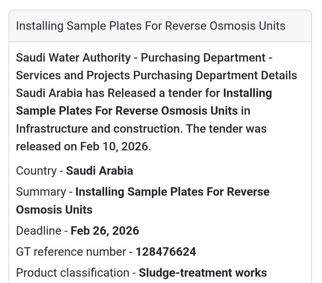 Installing Sample Plates – Reverse Osmosis Units